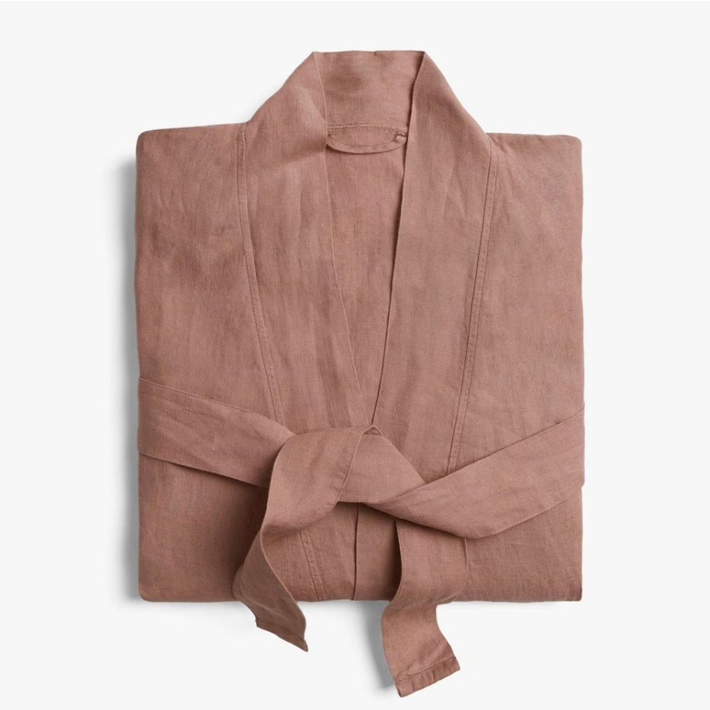 NWT Parachute Linen Robe in Clay, Size Medium (M)